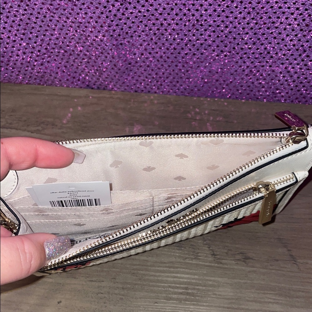 Kate Spade Cream Ladybug Clutch | Cute Spring Wristlet | NWT - Picture 9 of 15